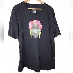 Dopeciety Fridas Flowers Tee in Black Size 2XL